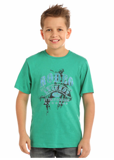 BOYS SS T-SHIRT WITH RODEO LEGENDS GRAPHIC