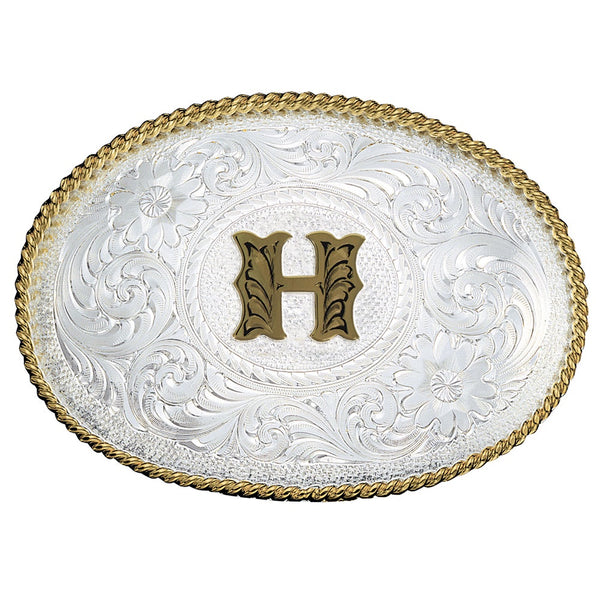 Two Tone Initial H Buckle