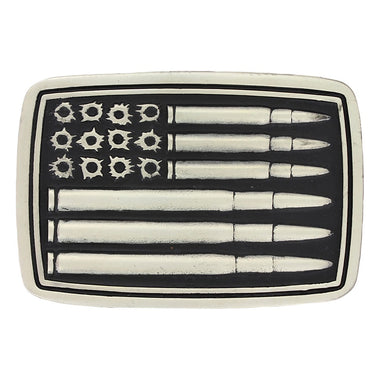Bullets & Holes Flag Attitude Buckle
