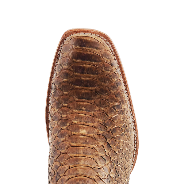 MENS BEIGE SUEDED B/C PYTHON BOOTS