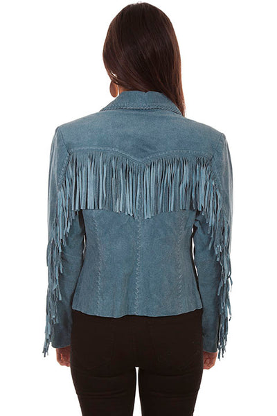 LADIES SUEDE FRINGE JACKET