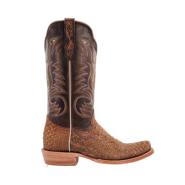 MENS BEIGE SUEDED B/C PYTHON BOOTS