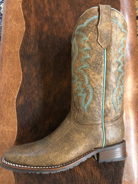 LD PEANUT EMBROIDERY WIDE SQ. TOE