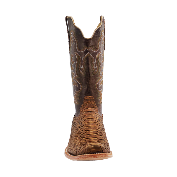 MENS BEIGE SUEDED B/C PYTHON BOOTS